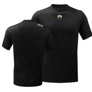 UFC ADRENALINE BY VENUM FIGHT WEEK MEN’S SHORT-SLEEVE T-SHIRT - BLACK / KHAKI<span> - </span>XGG, Preto