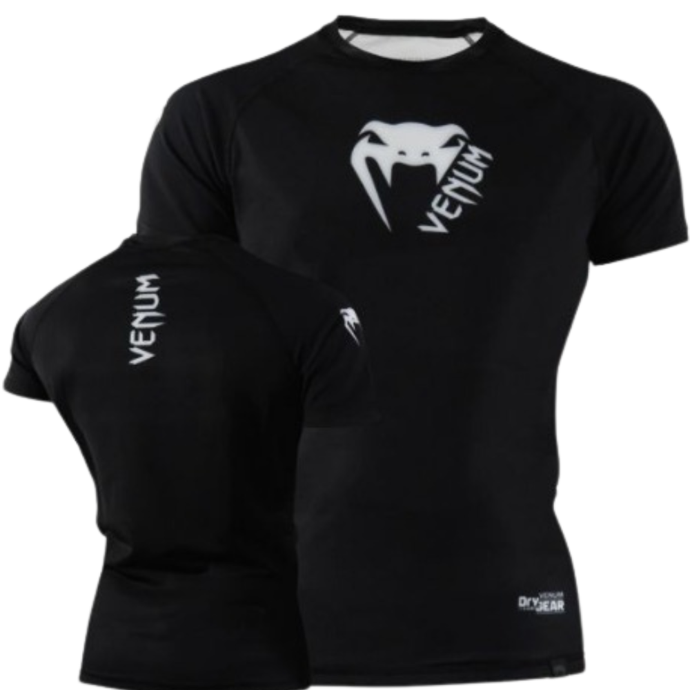 RASHGUARD VENUM BASIC BLACK M/C